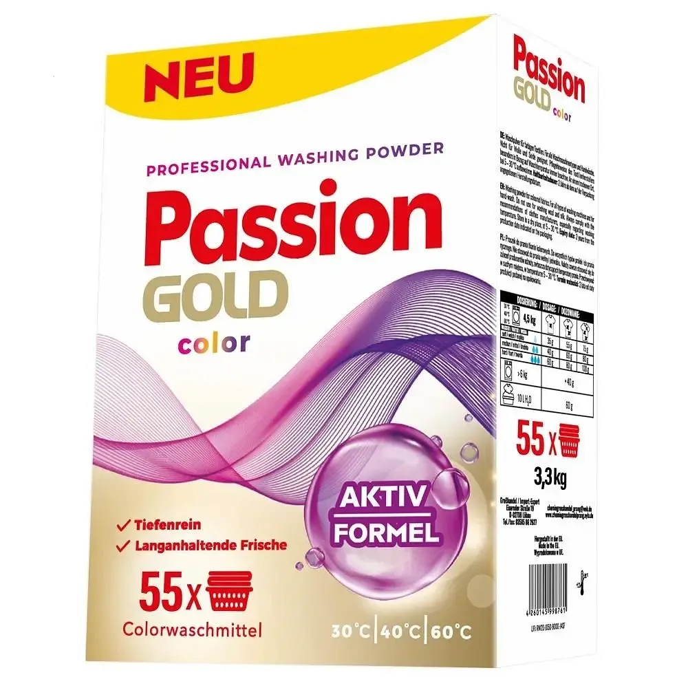Пральний порошок Passion Gold Color , 3.3 кг, 55 прань