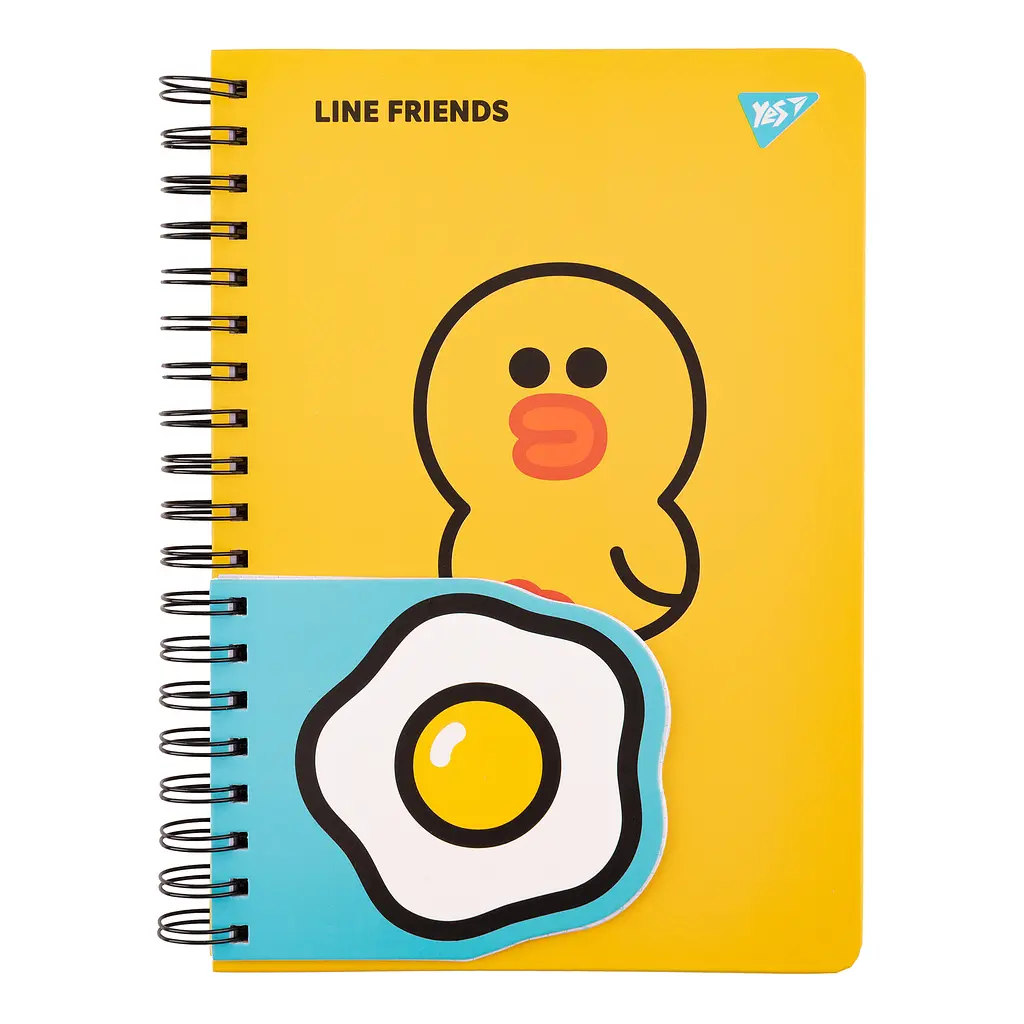 Блокнот YES 2в1 В5+В7 80арк.+20арк. Line Friends Sally клітинка (151780)