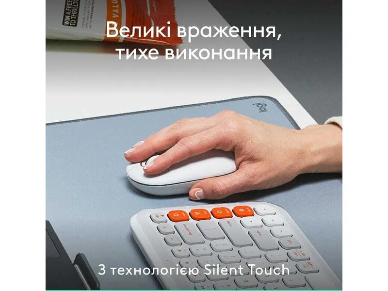 Миша Logitech POP Mouse Off-White (910-007411) - фото 5