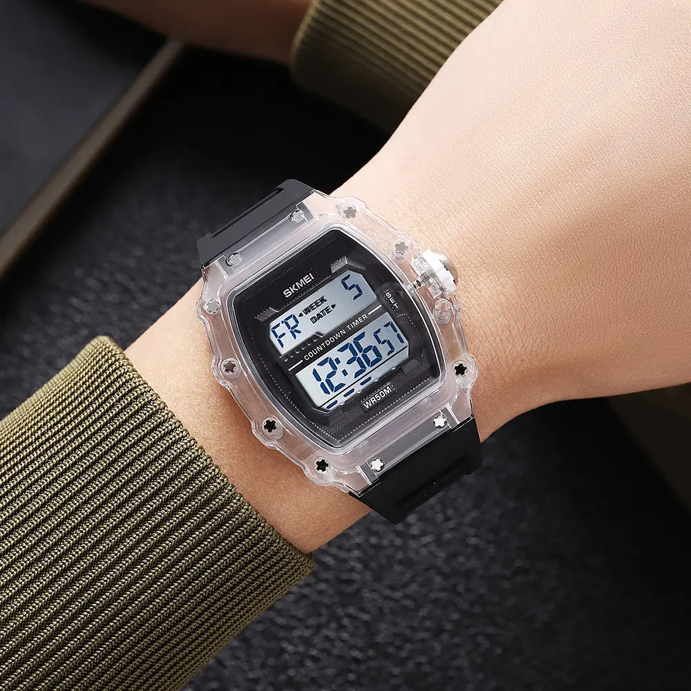 Чоловічий наручний годинник 2296WTBK White-Black Skmei acs0030040 - фото 4