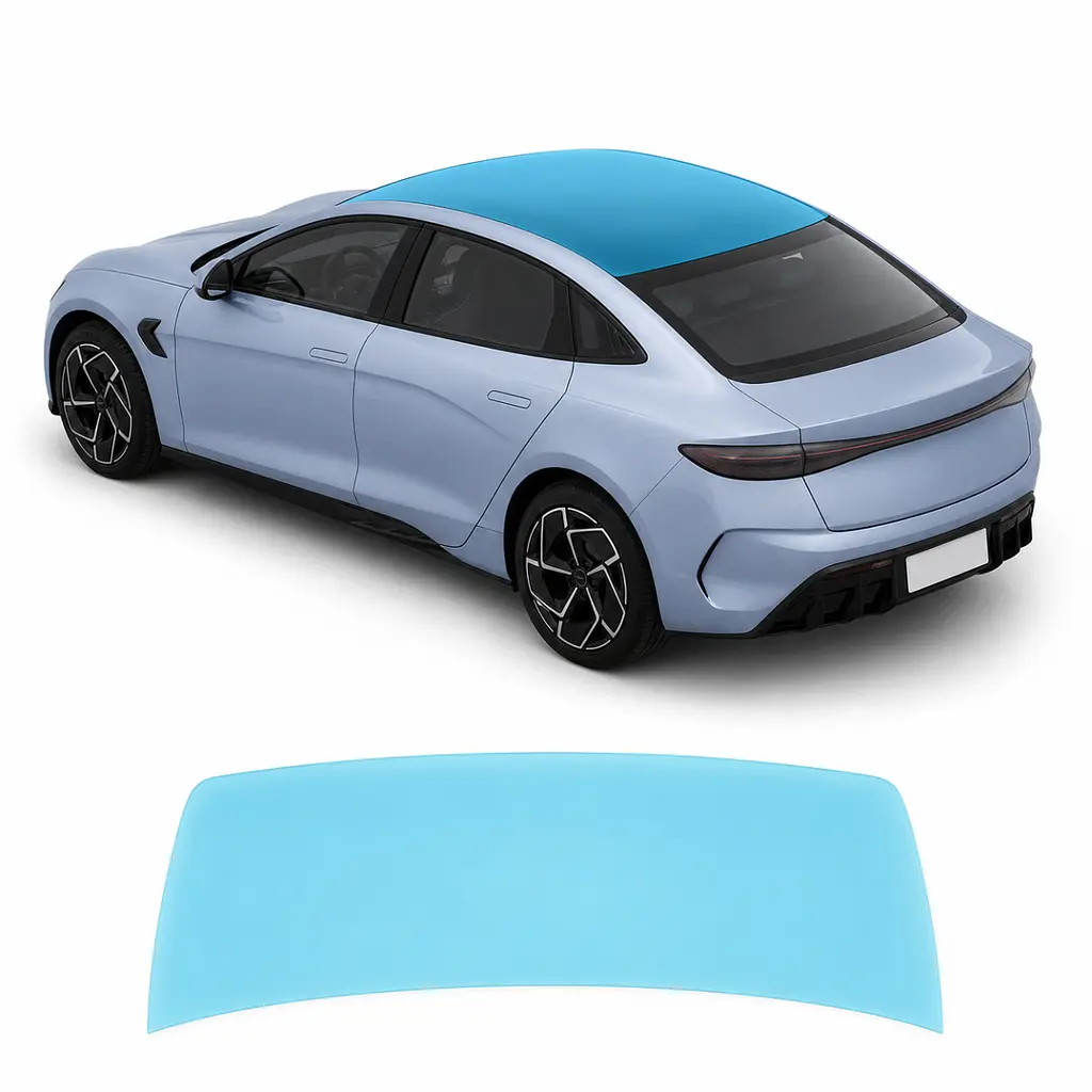 Антигравійна захисна бронеплівка за лекалами для BYD Seal I 2022-2024 - зона даху