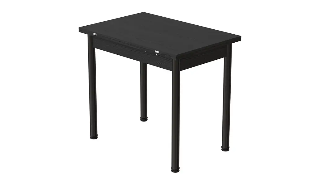 Обідній стіл-формер розкладний Берта Ferrum-decor 750x1400x900 Чорний метал ДСП Сосна Кембра 16 мм (FRD-105180) - фото 2