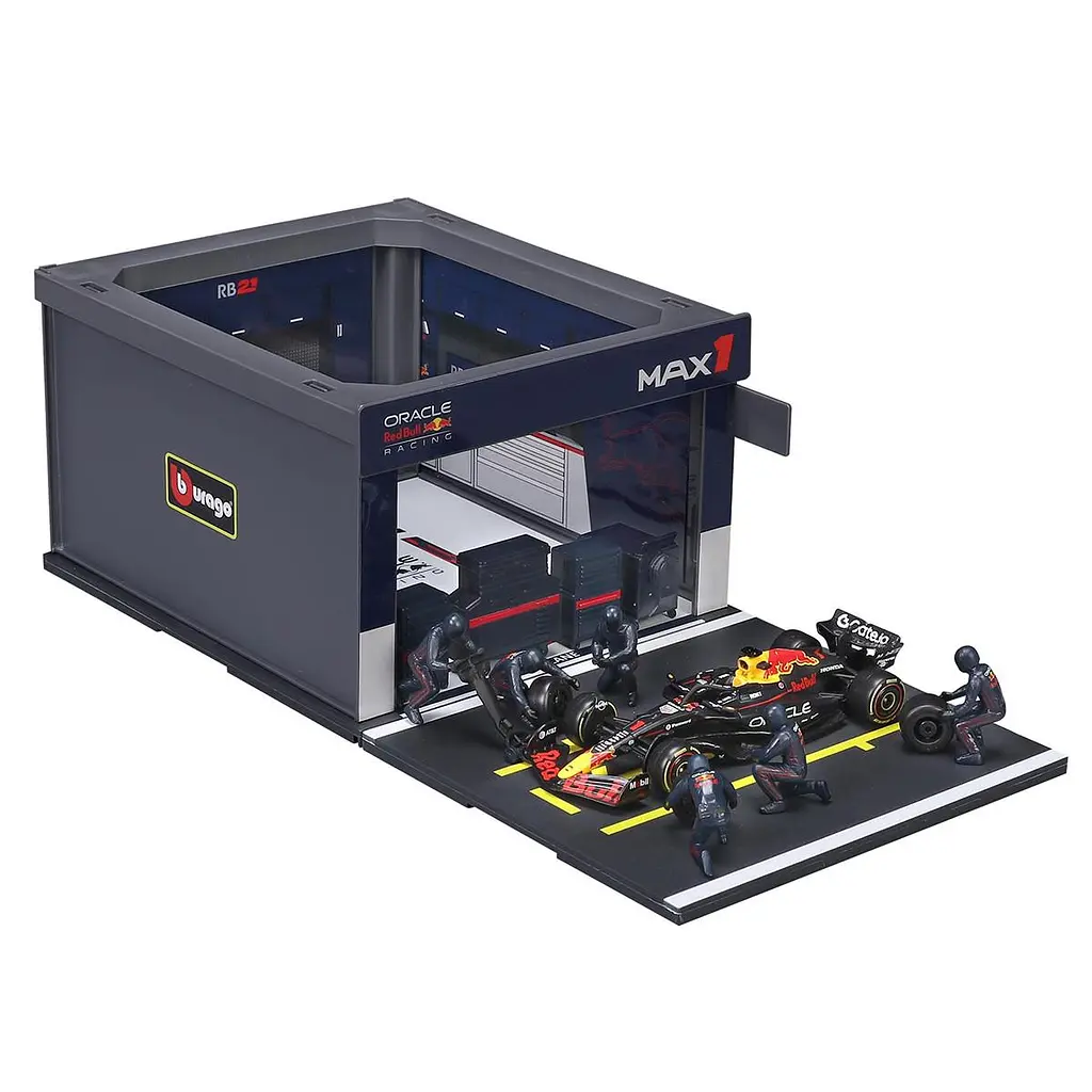 Ігровий набір – PIT PASS ORACLE RED BULL RACING RB21 (2025) (1:43) Bburago 18-38459 (#1) - фото 4