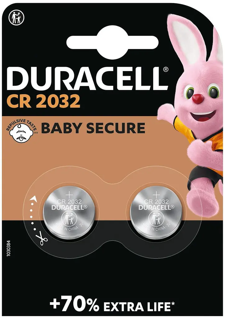 Спеціальна літієва батарейка типу «таблетка» Duracell 2032 3V, (DL2032/CR2032), 2 шт. (6409620) - фото 6