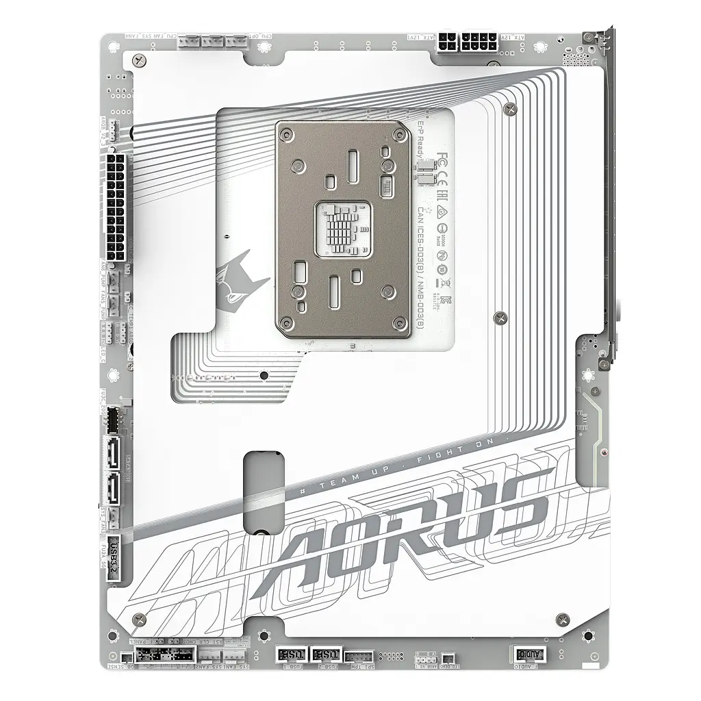 Материнская плата B850 A STEALTH ICE sAM5 B850 4xDDR5 M.2 HDMI ATX белый Gigabyte teh0019088 - фото 7
