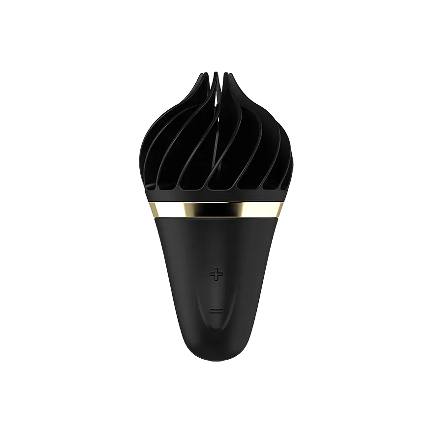 Стимулятор Satisfyer Layons Sweet Treat для клітора з обертовими пелюстками, 10х4 см чорний