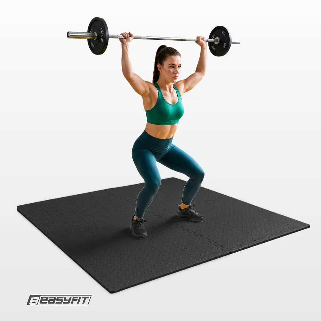 Татамі мат EasyFit SwallowTail 4 шт (60х60х1 см) пазл хвіст ластівки з бортиком - фото 6