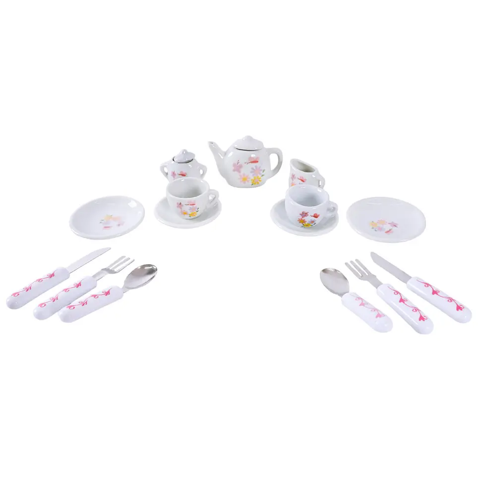 Дитячий набір посуду Bambi Tea set 868-E6-1 порцеляна, 17 предметів - фото 2