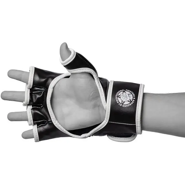 Перчатки для MMA PowerPlay 3056 Black/White - XL - фото 4