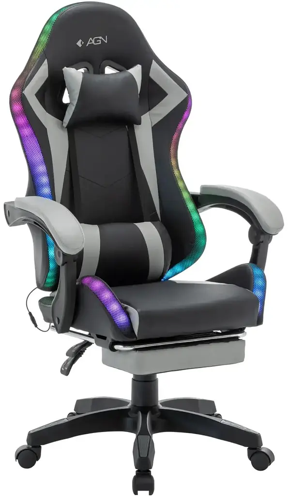 Ігрове крісло AGN AGN09-25 RGB Black Grey (AGN09-25)