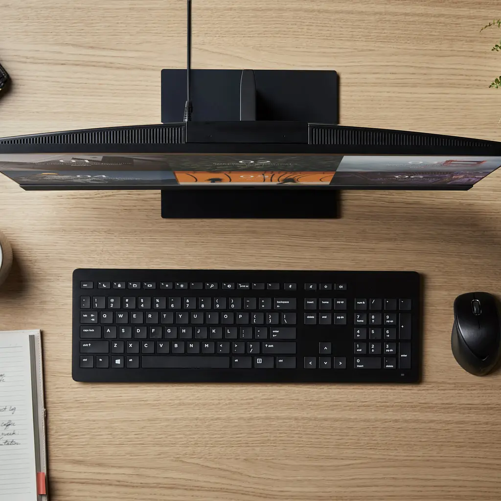 Комп'ютер персональний моноблок HP ProOne 440-G9 23.8 'FHD IPS AG Intel i3-13100T 8GB F512GB ODD UMA WiFi кл+м 3р Win11P чорний (935Y7EA) - фото 2