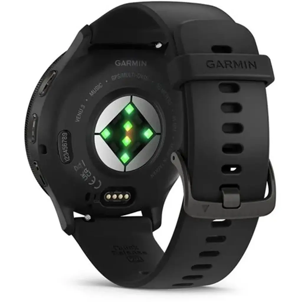 Смарт-годинник Garmin Venu 3 Slate Stainless Steel Bezel with Black Case and Silicone Band (010-02784-51) - фото 7