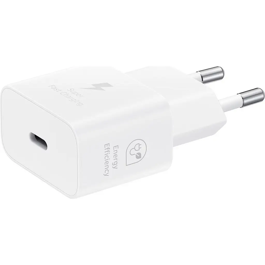 Мережевий зарядний пристрій Samsung 25W + Cable USB-С to USB-С White (EP-T2510XWEGEU) [95122] - фото 4