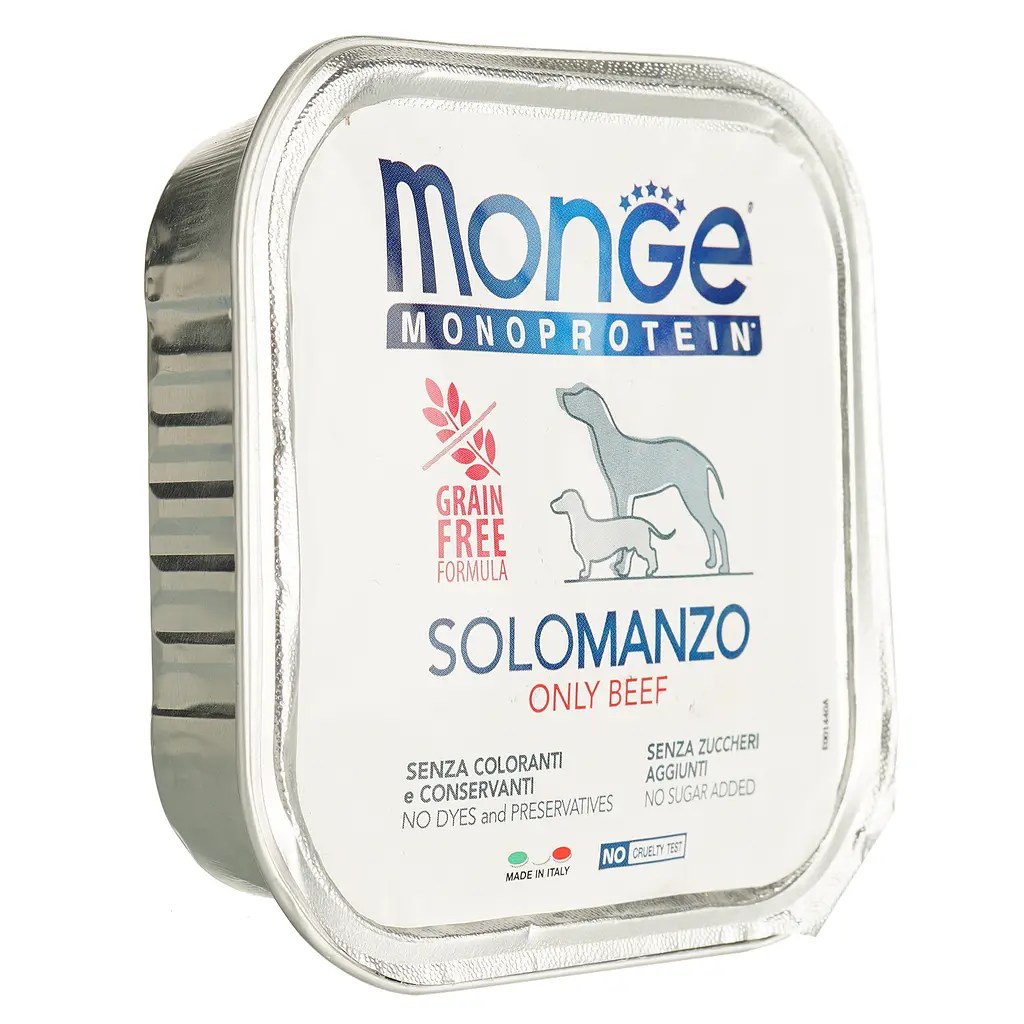Вологий корм Monge Dog Solo, для дорослих собак, 100% яловичина, 150 г - фото 2