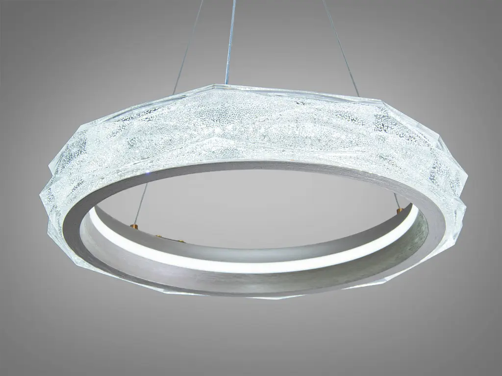 Кільцева LED-люстра Diasha MD3528/400CG шампань 40 Вт 2200 Лм з пультом - фото 3