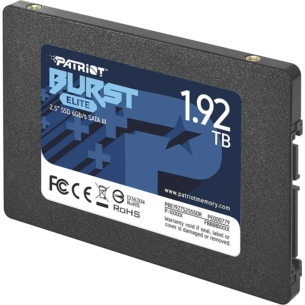 Накопитель SSD Patriot Burst Elite 2.5" SATAIII 3D TLC 1.92TB (PBE192TS25SSDR) - фото 2