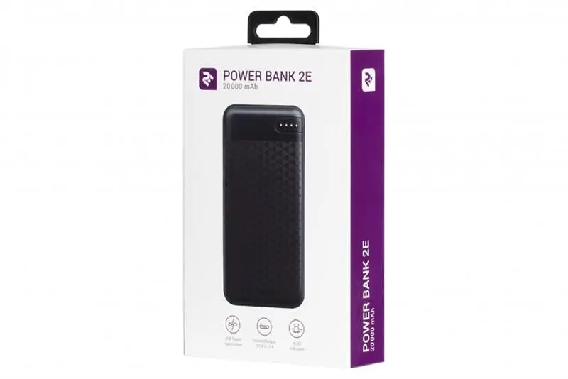 Універсальна мобільна батарея 2E PD+QC 3.0 20000mAh Black (2E-PB2004PD-BLACK) - фото 5
