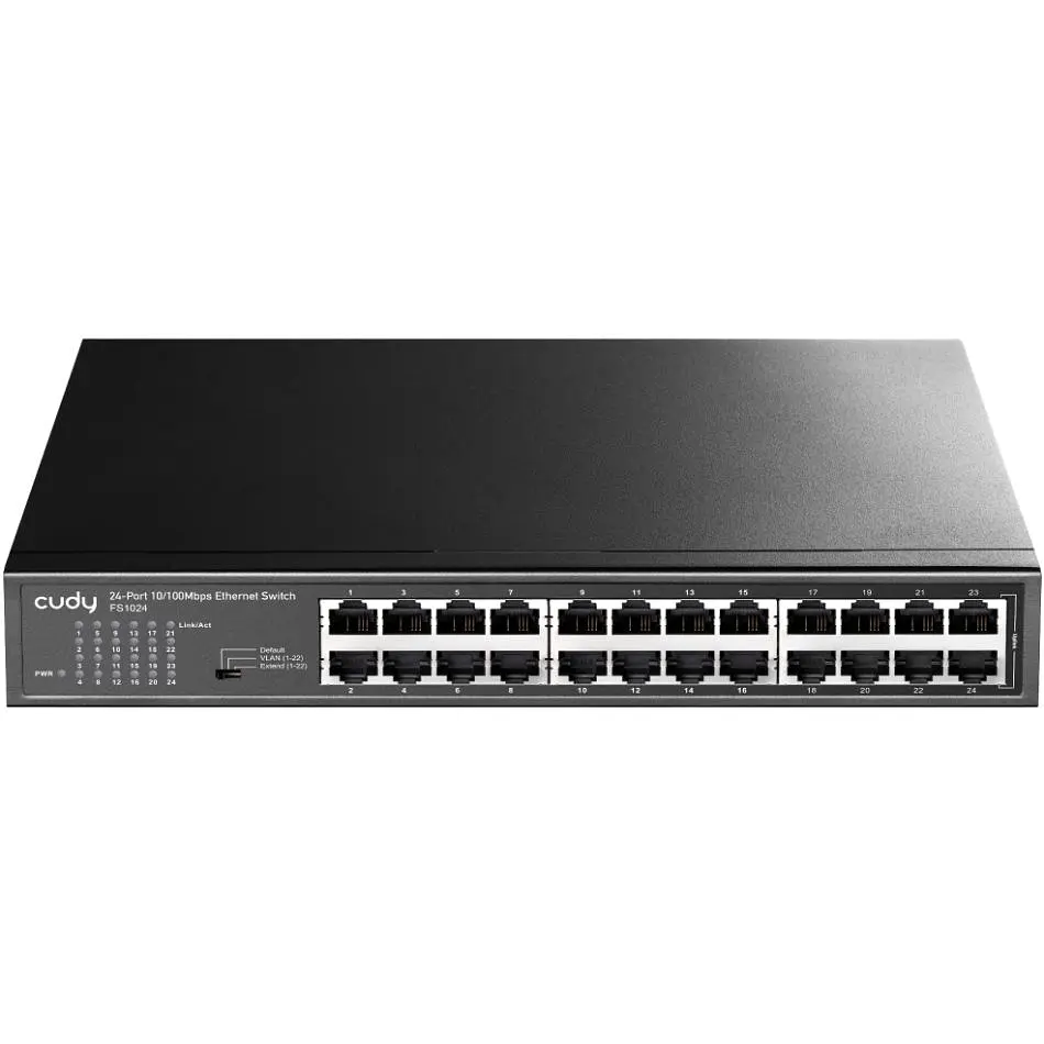 Коммутатор Cudy FS1024, 24-портовый 10/100 Мбит/с, металлический корпус (FS1024) - фото 4