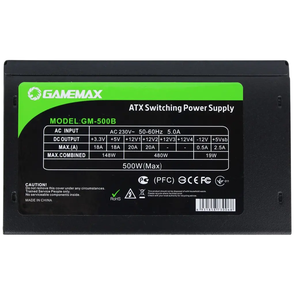 Блок питания GameMax GM-500B 500W (GM-500B) Б/У - фото 3