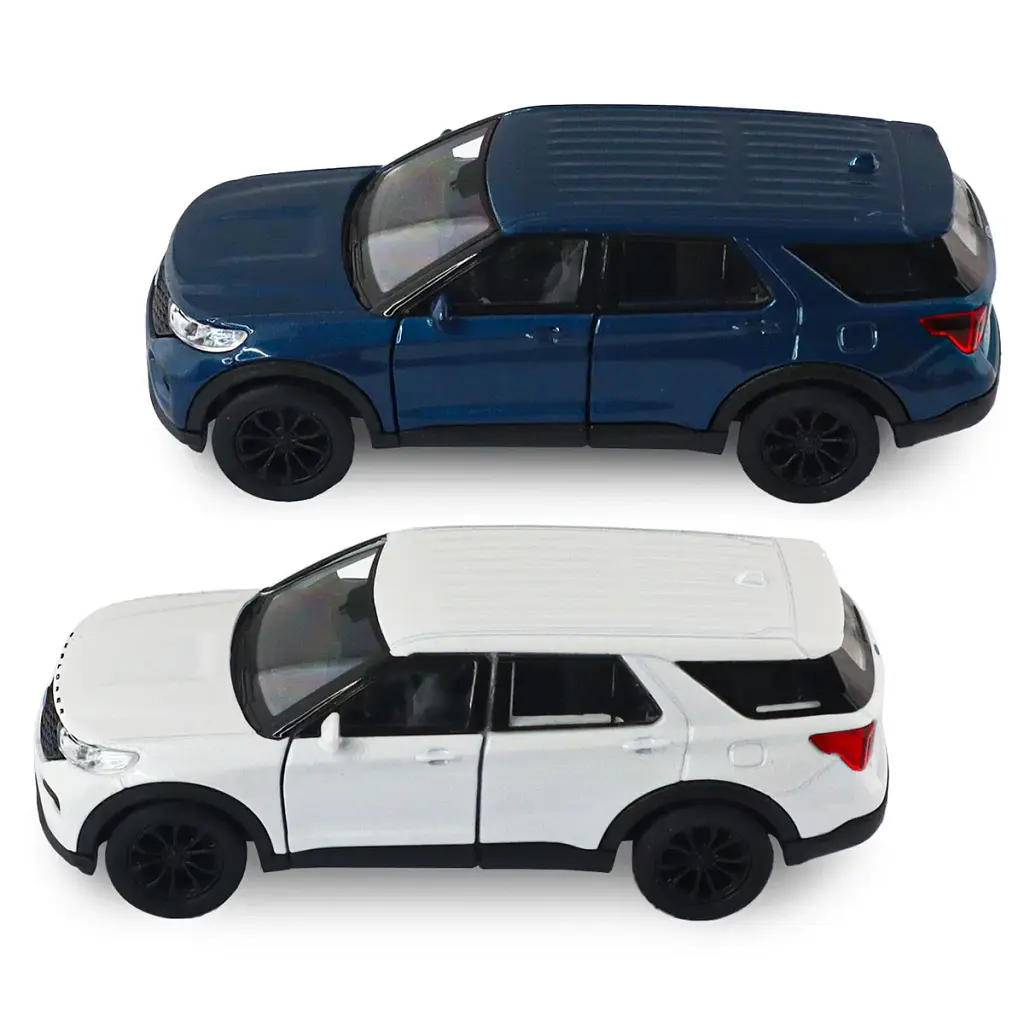 Автомодель - FORD EXPLORER 2023 (перламутрово-білий, блакитний металік) - фото 8