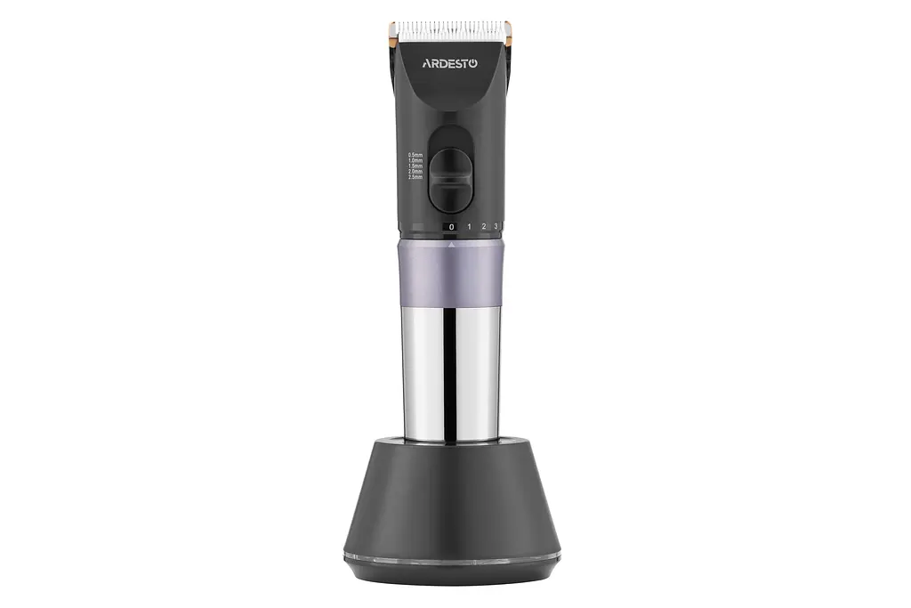 Машинка для стрижки Ardesto HC-Y40-DBS, сеть+аккум., насадок-4, титан. напиток + керамика, черный - фото 7