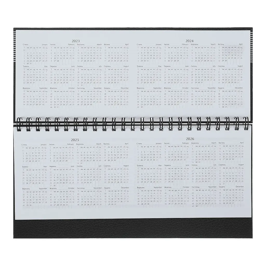 Планінг датований Buromax Monochrome 2024 чорний (BM.2495-01) - фото 4