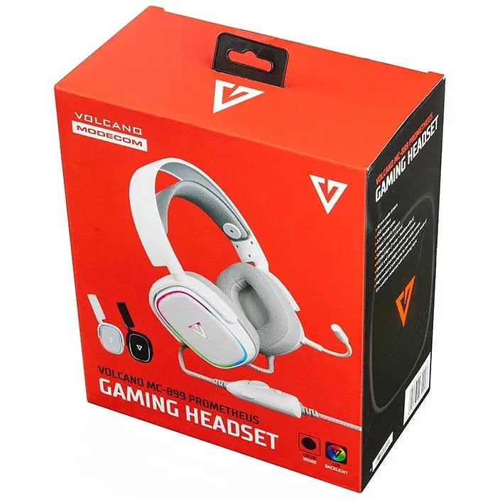 Ігрова гарнітура Modecom Volcano RGB Prometheus 7.1 White USB (S-MC-899-PROMETHEUS-200) - фото 2