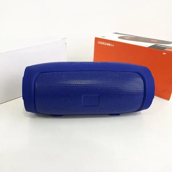 Портативна акумуляторна Bluetooth колонка бездротова 16см переносна акустика бумбокс USB MP3 UKC Charge Mini E3 синій - фото 9