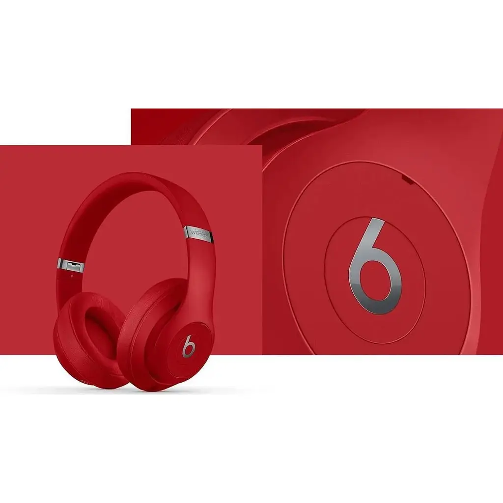 Беспроводные наушники Beats Studio 3 Wireless Over-Ear Headphones (MQD02) красные - фото 8