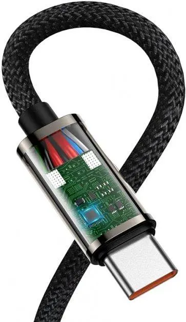 Кабель Baseus Legend Series Elbow Fast Charging Data Cable Type-C to Type-C 100W 1m CATCS-01 Black - фото 6