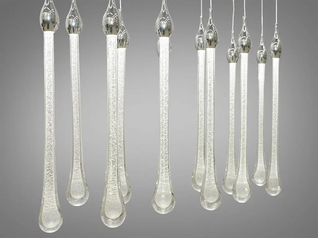 Люстра стельова LED Diasha 3003/12HR, 30W, хром, 12 ламп, для коридору та вітальні - фото 3