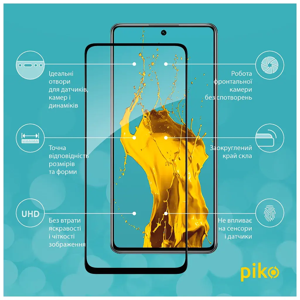 Скло захисне Piko Full Glue Xiaomi Redmi Note 11T Black (1283126518928) - фото 3