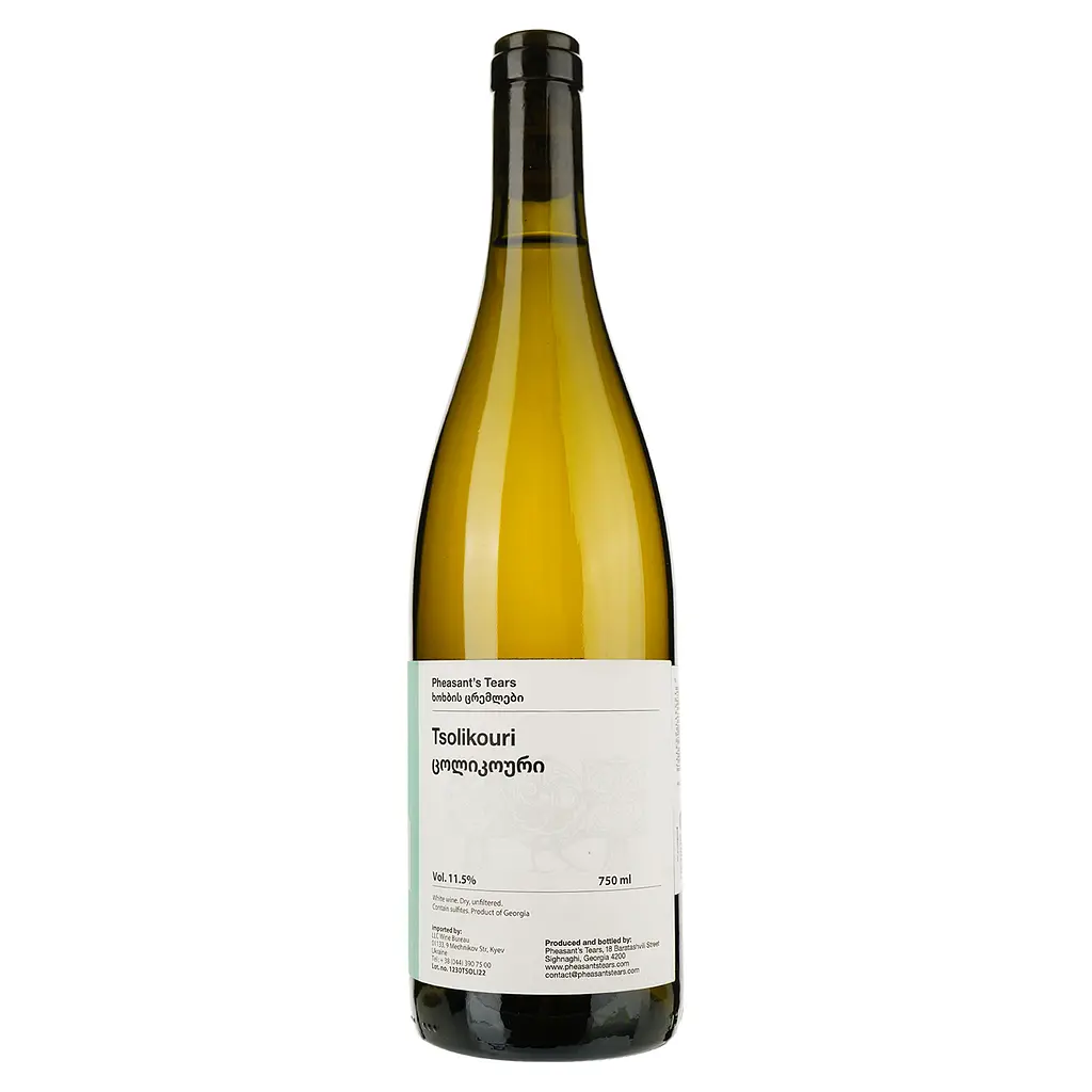 Вино Pheasant's Tears Tsolikouri біле сухе 0.75 л - фото 2