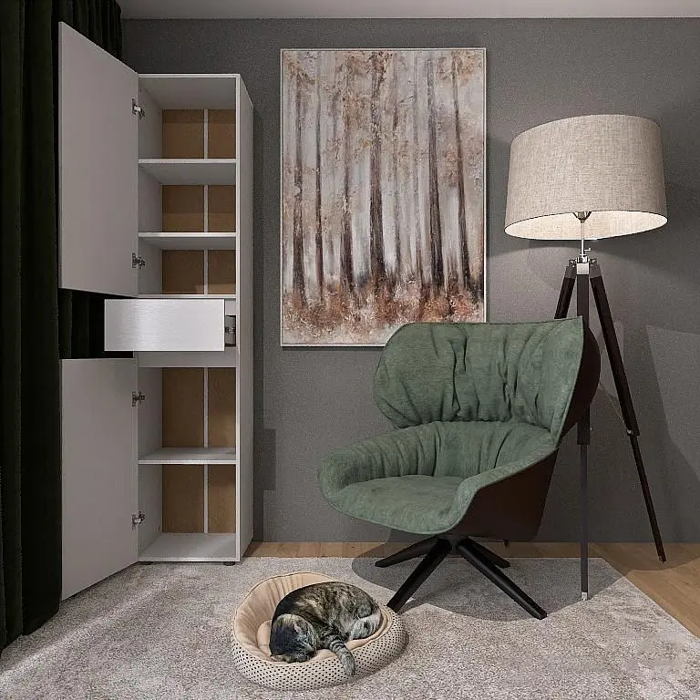 Пенал з висувним ящиком Еверест Лайт ПЛ-1 німфея альба (EVR-4664) - фото 5