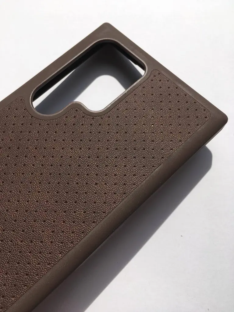 Протиударний оригінальний шкіряний чохол для Samsung Galaxy S24 Ultra Incipio Protective Leather Case Brown - фото 9
