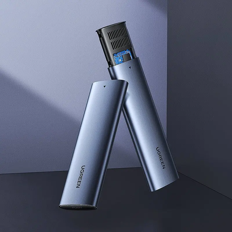 Зовнішня кишеня для SSD M.2 (NVME) M-KEY UGREEN 3.1 GEN2 CM400 сіра - фото 2