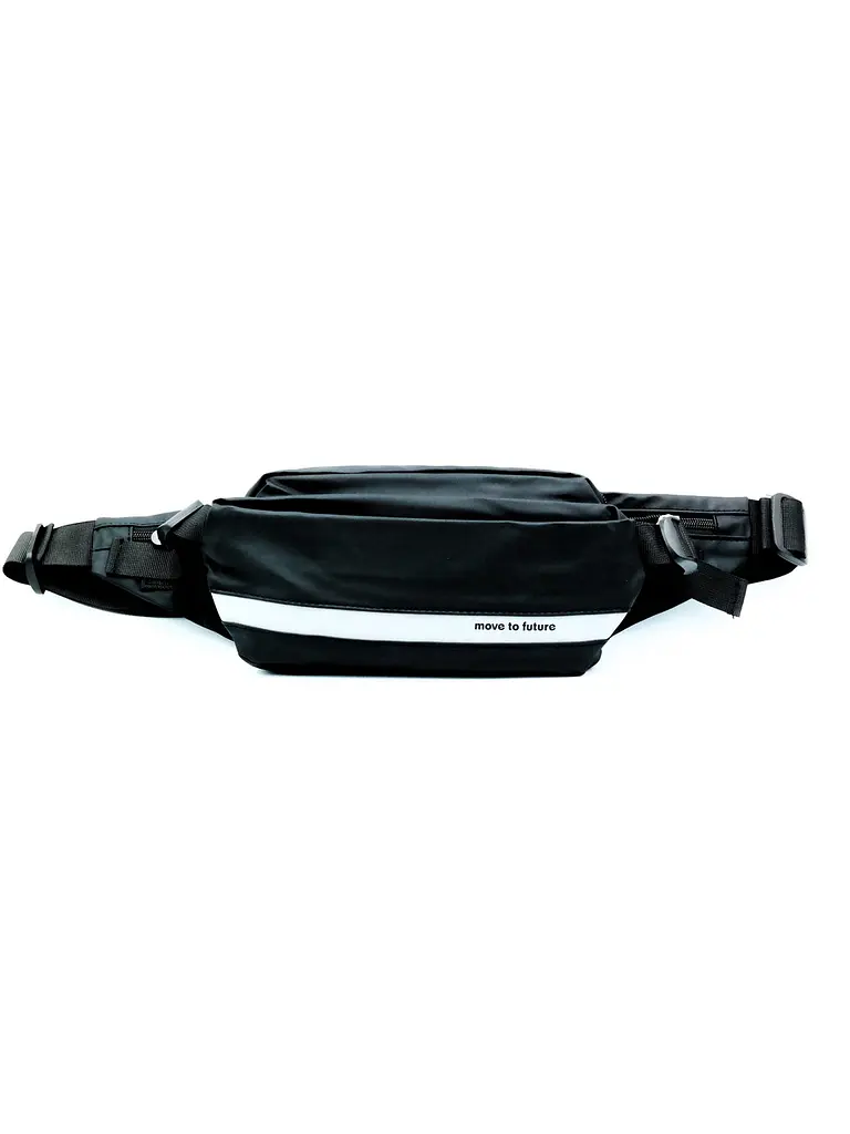 Сумка кросс-боді (бананка) 25 х 13 х 8 см Weatro Чорна ssch-kit-0082 (ssch-kit-0082) - фото 2