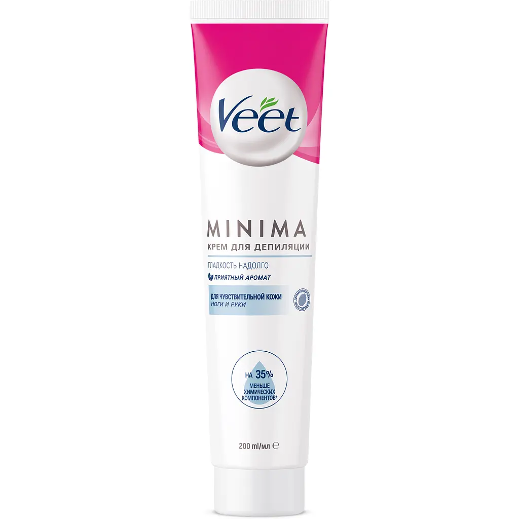 Крем для депіляції Veet Minima для чутливої шкіри, 200 мл (4680012390144) - фото 2
