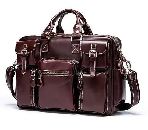 Дорожная сумка-портфель 14776 Vintage Vintage бордовая - фото 6