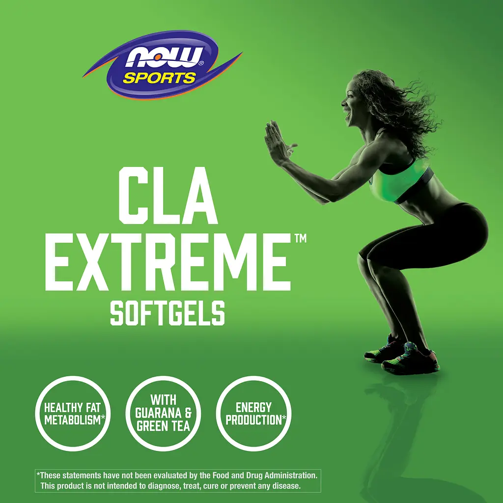 Кон'югована лінолева кислота Now Sports CLA Extreme 90 капсул - фото 6