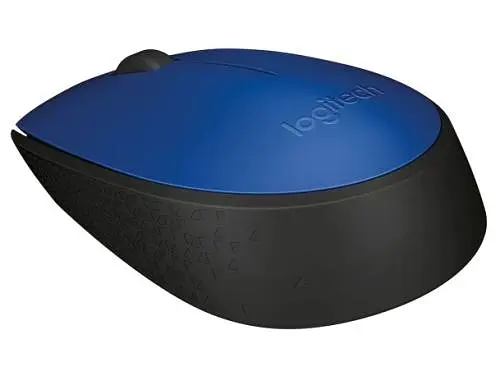 Миша бездротова Logitech M171, Blue/Black, USB (2.4 GHz), 1000 dpi, 3 кнопки, 1xAA (910-004640) - фото 2