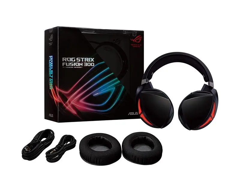 Гарнитура игровая Asus ROG Strix Fusion 300 3.5 мм/USB Black (90YH00Z1-B8UA00) - фото 6