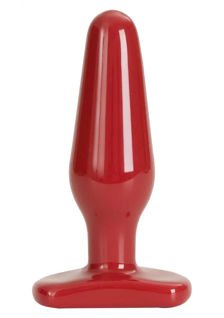 Средняя анальная пробка Doc Johnson Red Boy Medium, 12,5х4 см, красный