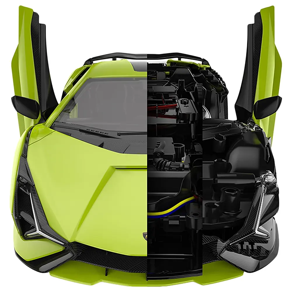 Машинка-конструктор Rastar Lamborghini Sian 1:18. Зелений - фото 6