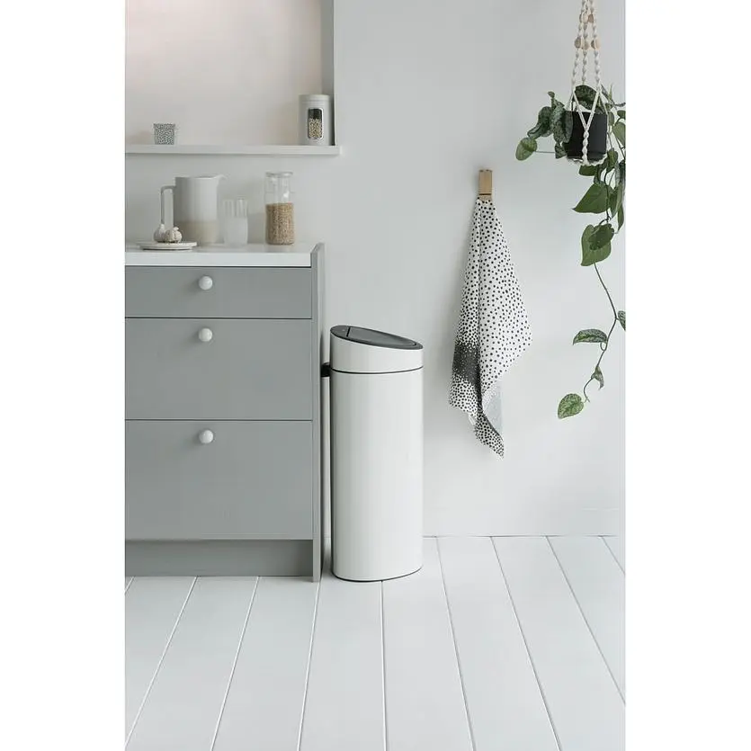 Бак для мусора Brabantia Touch Bin 40 л белый (114984) - фото 9