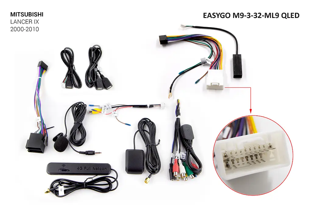 Штатна автомагнітола EasyGo M9-3-32-ML9 QLED Mitsubishi Lancer - фото 2