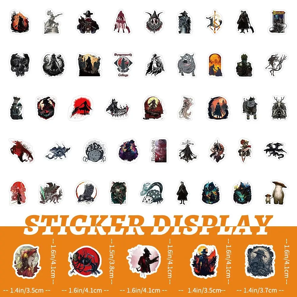 Стикерпак GeekLand Bloodborne 100 штук - фото 4