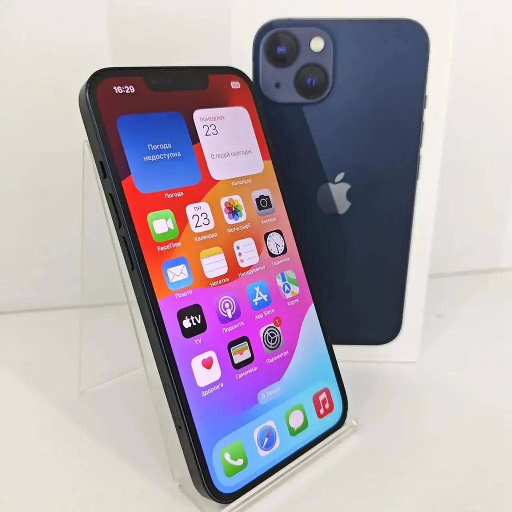 Смартфон Apple iPhone 13 128Gb Midnight A2633 (MLPF3ZD/A) (THJ40D2Y64) Б/У - фото 2