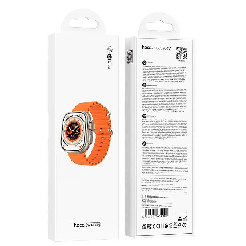 Smart Watch Hoco Smart sports watch (call version) Y23 Ultra Track, HeartRate, IP67 - фото 3