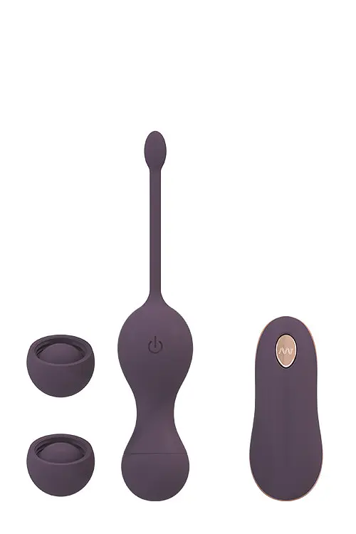 Вагінальні кульки з вібрацією DREAM TOYS ROYAL FANTASIES IDUNA, Пурпурный